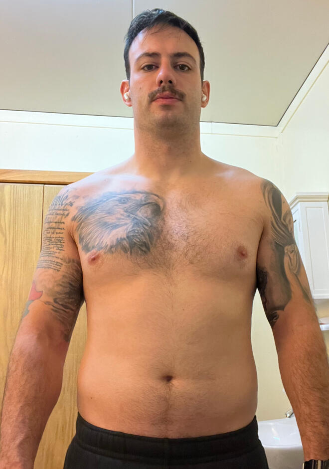 Jasons before photo Photo of Jason when he was overweight.